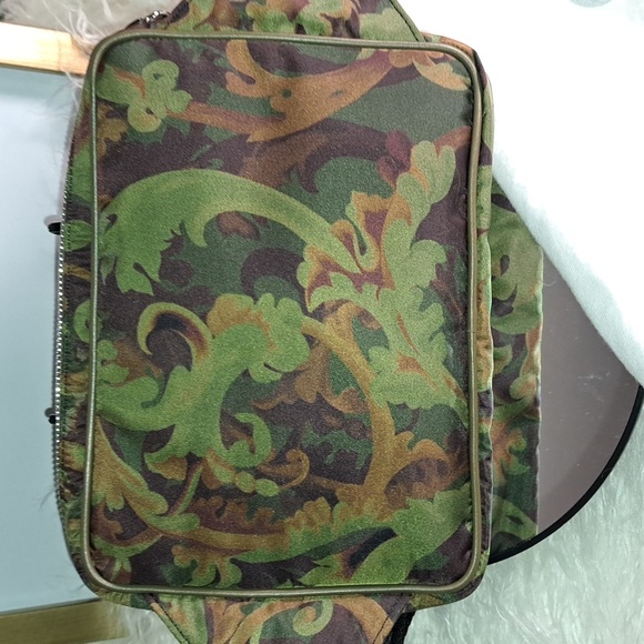 Versace NWTs Khaki Multicolor La Medusa Baroccoflage-Print Belt Bag - Picture 7 of 15